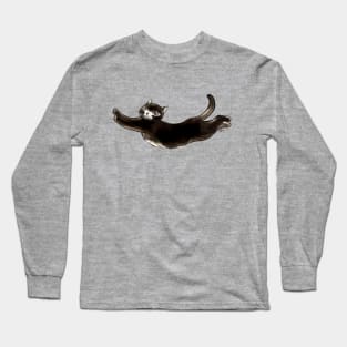 Black cat lady Long Sleeve T-Shirt